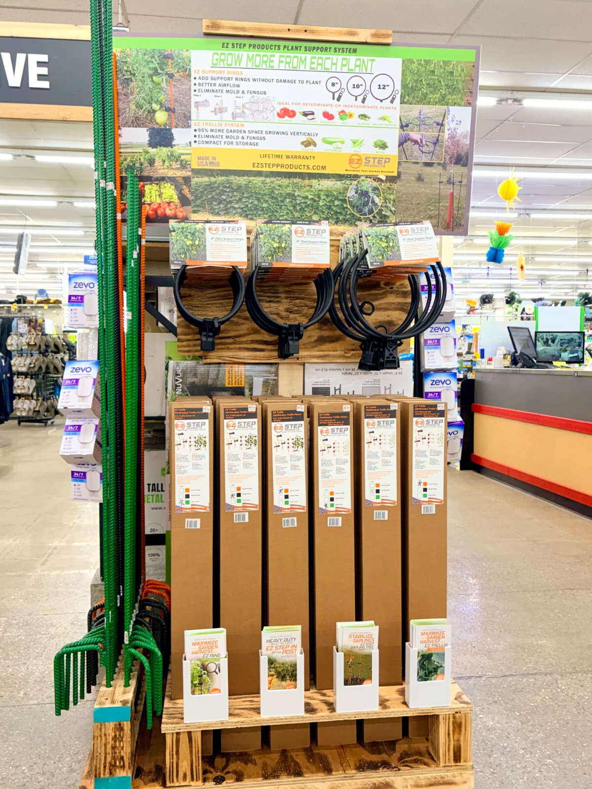 EZ Step Products Retail Display Point of Sale - gardening display stand